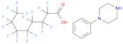 Octanoic acid, 2,2,3,3,4,4,5,5,6,6,7,7,8,8,8-pentadecafluoro-, compd. with 1-phenylpiperazine (1:1)