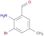 Benzaldehyde, 2-amino-3-bromo-5-methyl-