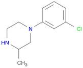 Piperazine, 1-(3-chlorophenyl)-3-methyl-