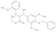 Benzenepropanoic acid, β-hydroxy-3,5-dimethoxy-α-(2-methoxyphenoxy)-4-(phenylmethoxy)-, ethyl ester