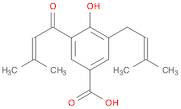 Benzoic acid, 4-hydroxy-3-(3-methyl-2-buten-1-yl)-5-(3-methyl-1-oxo-2-buten-1-yl)-