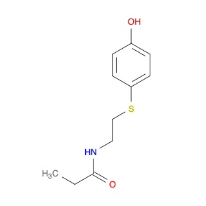 Propanamide, N-[2-[(4-hydroxyphenyl)thio]ethyl]-