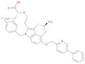 Butanoic acid, 2-[2-[(4S)-1-[(4-chlorophenyl)methyl]-4,5-dihydro-4-methyl-6-[(5-phenyl-2-pyridin...