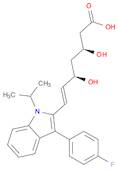 6-Heptenoic acid, 7-[3-(4-fluorophenyl)-1-(1-methylethyl)-1H-indol-2-yl]-3,5-dihydroxy-, (3S,5R,...