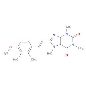 1H-Purine-2,6-dione, 3,7-dihydro-8-[(1E)-2-(4-methoxy-2,3-dimethylphenyl)ethenyl]-1,3,7-trimethyl-