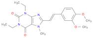 1H-Purine-2,6-dione, 8-[(1E)-2-(3,4-dimethoxyphenyl)ethenyl]-1,3-diethyl-3,7-dihydro-7-methyl-