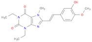 1H-Purine-2,6-dione, 1,3-diethyl-3,7-dihydro-8-[2-(3-hydroxy-4-methoxyphenyl)ethenyl]-7-methyl-, (…