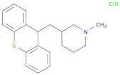 Piperidine, 1-methyl-3-(9H-thioxanthen-9-ylmethyl)-, hydrochloride (1:1)