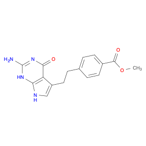 Benzoic acid, 4-[2-(2-amino-4,7-dihydro-4-oxo-3H-pyrrolo[2,3-d]pyrimidin-5-yl)ethyl]-, methyl ester