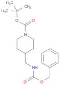 1-Piperidinecarboxylic acid, 4-[[[(phenylmethoxy)carbonyl]amino]methyl]-, 1,1-dimethylethyl ester