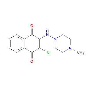 1,4-Naphthalenedione, 2-chloro-3-[(4-methyl-1-piperazinyl)amino]-