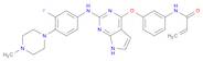 2-Propenamide, N-[3-[[2-[[3-fluoro-4-(4-methyl-1-piperazinyl)phenyl]amino]-7H-pyrrolo[2,3-d]pyrimi…