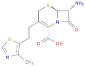 5-Thia-1-azabicyclo[4.2.0]oct-2-ene-2-carboxylic acid, 7-amino-3-[(1Z)-2-(4-methyl-5-thiazolyl)e...