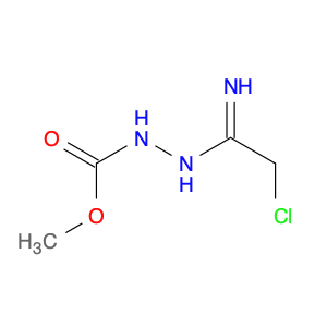 Hydrazinecarboxylic acid, 2-(2-chloro-1-iminoethyl)-, methyl ester