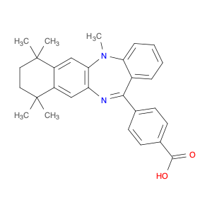 Benzoic acid, 4-(7,8,9,10-tetrahydro-5,7,7,10,10-pentamethyl-5H-benzo[e]naphtho[2,3-b][1,4]diazepi…