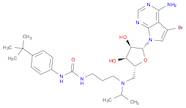 7H-Pyrrolo[2,3-d]pyrimidin-4-amine, 5-bromo-7-[5-deoxy-5-[[3-[[[[4-(1,1-dimethylethyl)phenyl]amino…