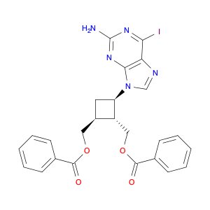 1,2-Cyclobutanedimethanol, 3-(2-amino-6-iodo-9H-purin-9-yl)-, 1,2-dibenzoate, (1S,2R,3R)-