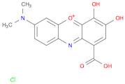 Phenoxazin-5-ium, 1-carboxy-7-(dimethylamino)-3,4-dihydroxy-, chloride (1:1)