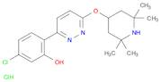 Phenol, 5-chloro-2-[6-[(2,2,6,6-tetramethyl-4-piperidinyl)oxy]-3-pyridazinyl]-, hydrochloride (1:1)