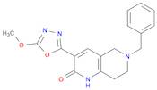 1,6-Naphthyridin-2(1H)-one, 5,6,7,8-tetrahydro-3-(5-methoxy-1,3,4-oxadiazol-2-yl)-6-(phenylmethyl)-