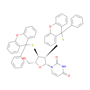 Uridine, 2',3'-bis-S-(9-phenyl-9H-xanthen-9-yl)-2',3'-dithio- (9CI)