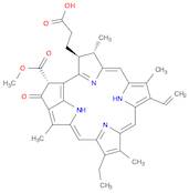 3-Phorbinepropanoic acid, 9-ethenyl-14-ethyl-21-(methoxycarbonyl)-4,8,13,18-tetramethyl-20-oxo-, (…