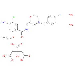 Benzamide, 4-amino-5-chloro-2-ethoxy-N-[[4-[(4-fluorophenyl)methyl]-2-morpholinyl]methyl]-, (S)-, …