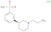 Piperidine, 3-[3-(methylsulfonyl)phenyl]-1-propyl-, hydrochloride (1:1), (3S)-