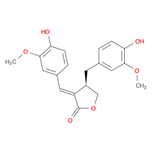 2(3H)-Furanone, dihydro-4-[(4-hydroxy-3-methoxyphenyl)methyl]-3-[(4-hydroxy-3-methoxyphenyl)methyl…