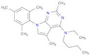 7H-Pyrrolo[2,3-d]pyrimidin-4-amine, N-butyl-N-ethyl-2,5-dimethyl-7-(2,4,6-trimethylphenyl)-