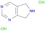 5H-Pyrrolo[3,4-d]pyrimidine, 6,7-dihydro-, hydrochloride (1:2)