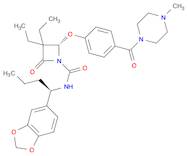 1-Azetidinecarboxamide, N-[(1R)-1-(1,3-benzodioxol-5-yl)butyl]-3,3-diethyl-2-[4-[(4-methyl-1-piper…