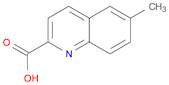 2-Quinolinecarboxylic acid, 6-methyl-