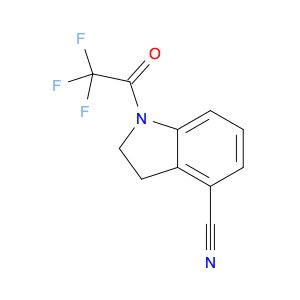 1H-Indole-4-carbonitrile, 2,3-dihydro-1-(2,2,2-trifluoroacetyl)-