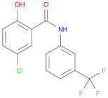 Benzamide, 5-chloro-2-hydroxy-N-[3-(trifluoromethyl)phenyl]-