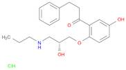 1-Propanone, 1-[5-hydroxy-2-[2-hydroxy-3-(propylamino)propoxy]phenyl]-3-phenyl-, hydrochloride, ...