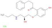 1-Propanone, 1-[5-hydroxy-2-[2-hydroxy-3-(propylamino)propoxy]phenyl]-3-phenyl-, hydrochloride, ...