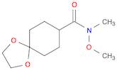 1,4-Dioxaspiro[4.5]decane-8-carboxamide, N-methoxy-N-methyl-