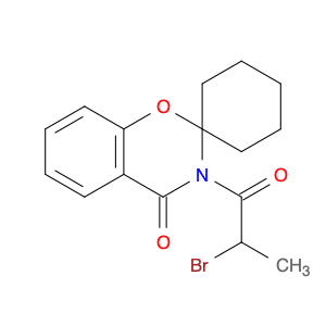 Spiro[2H-1,3-benzoxazine-2,1'-cyclohexan]-4(3H)-one, 3-(2-bromo-1-oxopropyl)-