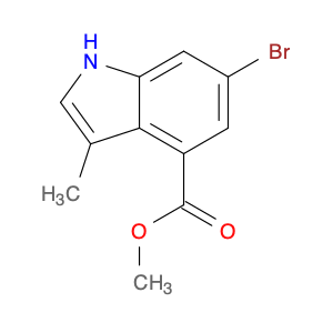 1H-Indole-4-carboxylic acid, 6-bromo-3-methyl-, methyl ester