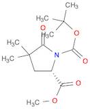 1,2-Pyrrolidinedicarboxylic acid, 4,4-dimethyl-5-oxo-, 1-(1,1-dimethylethyl) 2-methyl ester, (2S)-