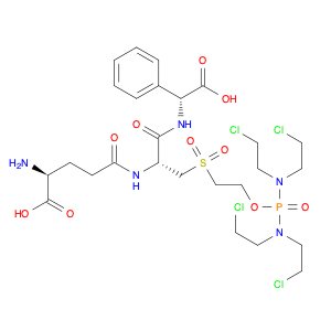 Glycine, L-γ-glutamyl-3-[[2-[[bis[bis(2-chloroethyl)amino]phosphinyl]oxy]ethyl]sulfonyl]-L-alanyl-…