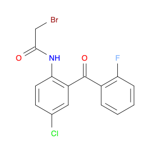 Acetamide, 2-bromo-N-[4-chloro-2-(2-fluorobenzoyl)phenyl]-