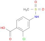 Benzoic acid, 2-chloro-4-[(methylsulfonyl)amino]-