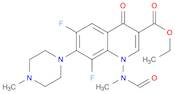 3-Quinolinecarboxylic acid, 6,8-difluoro-1-(formylmethylamino)-1,4-dihydro-7-(4-methyl-1-piperazin…