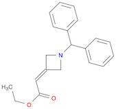 Acetic acid, 2-[1-(diphenylmethyl)-3-azetidinylidene]-, ethyl ester