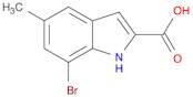 1H-Indole-2-carboxylic acid, 7-bromo-5-methyl-