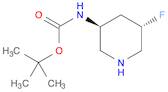 Carbamic acid, N-[(3S,5S)-5-fluoro-3-piperidinyl]-, 1,1-dimethylethyl ester