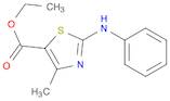 5-Thiazolecarboxylic acid, 4-methyl-2-(phenylamino)-, ethyl ester