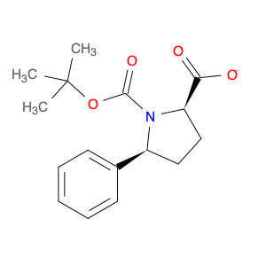 1,2-Pyrrolidinedicarboxylic acid, 5-phenyl-, 1-(1,1-dimethylethyl) ester, (2R,5S)-